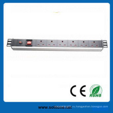 PDU / UK Plug Socket, 16A, 6-Way 19-дюймовый сетевой шкаф, размер 1.5u